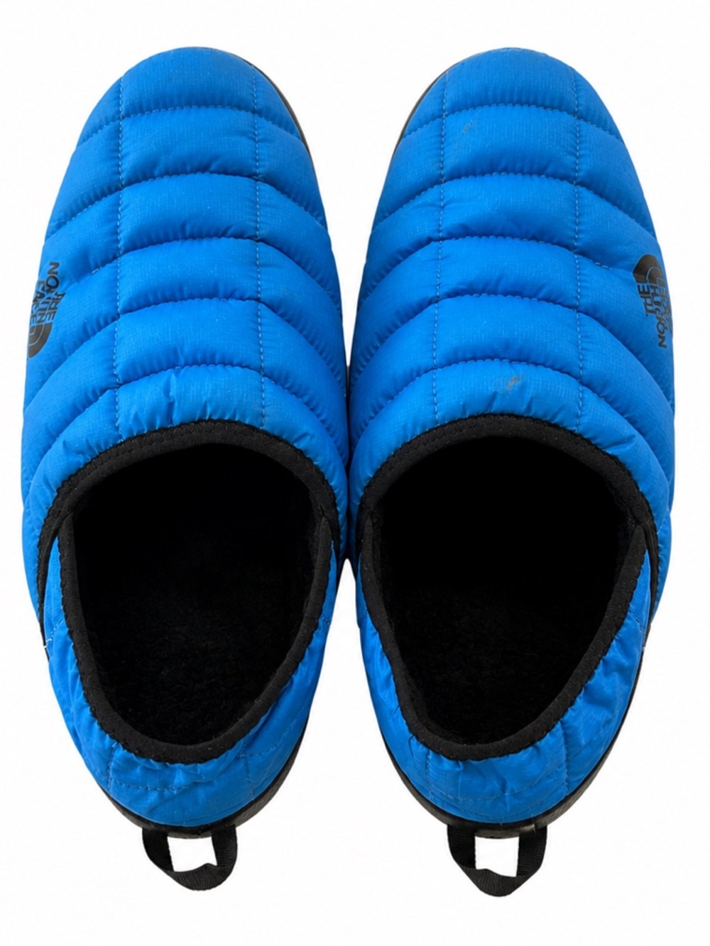 The North Face | Blue Quilted Slip-On Mocs with Black Trim | US 11